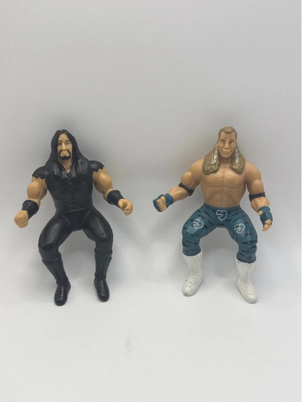 Jakks WWE Shawn Michaels & The Undertaker Action Figures Vintage 1990s